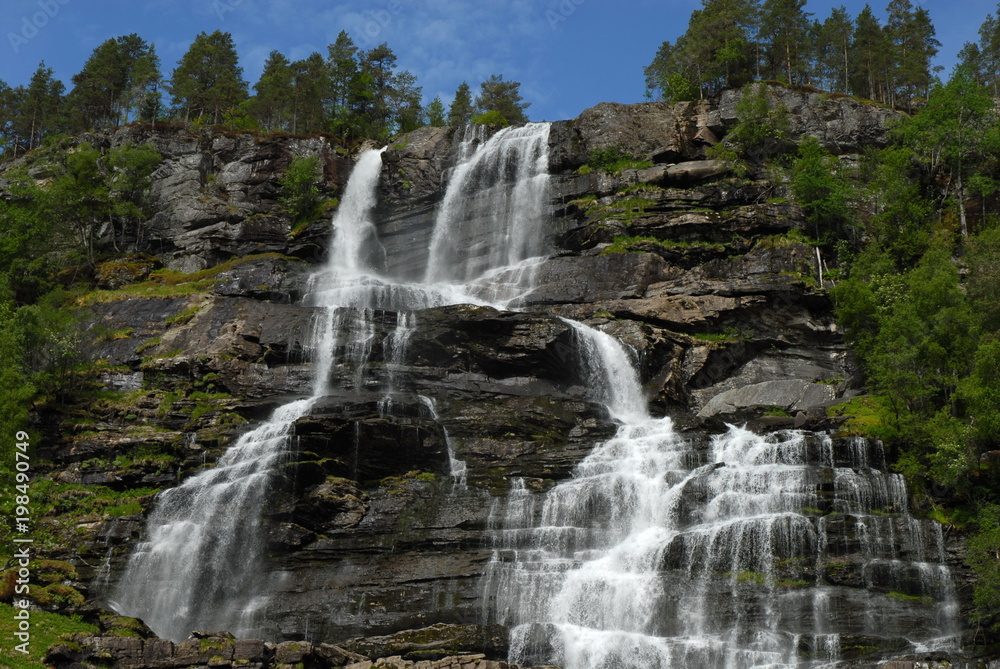 Norway is a country of beautiful waterfalls