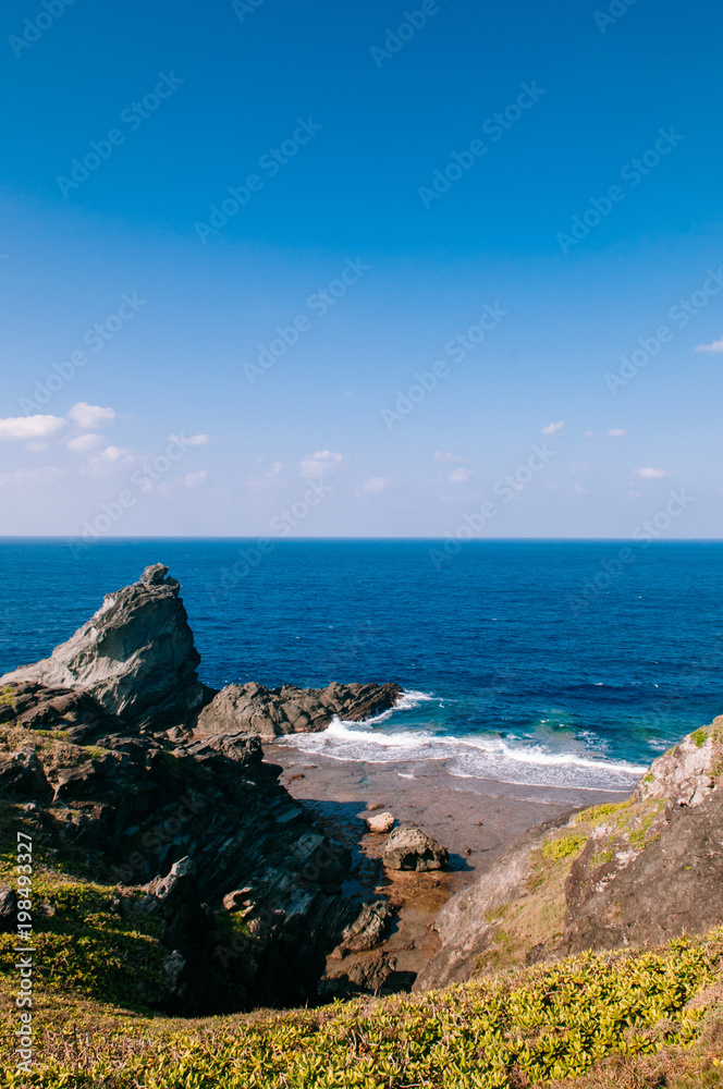 Oganzaki cape. Attraction of Ishigaki island, Okinawa