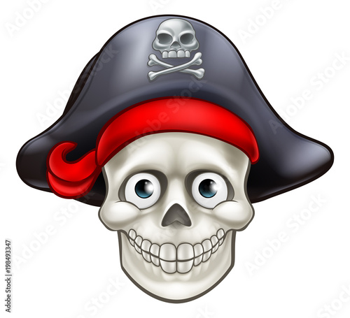 Cartoon Pirate Skull Cartoon
