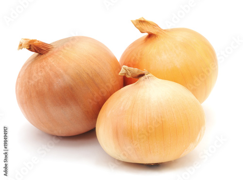 Three round onions.