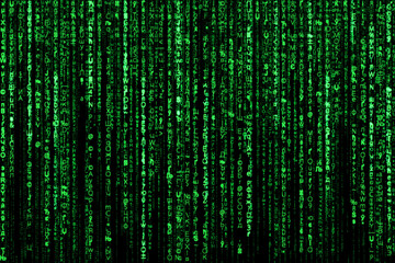 Gardinen Kinderzimmer Abstrakter Hintergrund, digitale Daten, grüne Matrix  © TanyaJoy