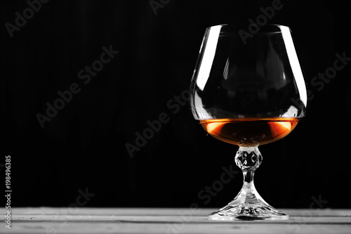 Glass. Whisley. Cognac.  © Erika