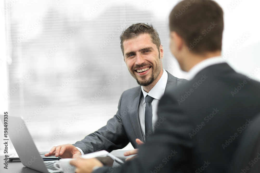 closeup.business colleagues sitting at a Desk. closeup.business colleagues sitting at a Desk.
