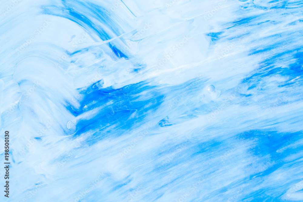 Abstract blue color texture, hand painted background