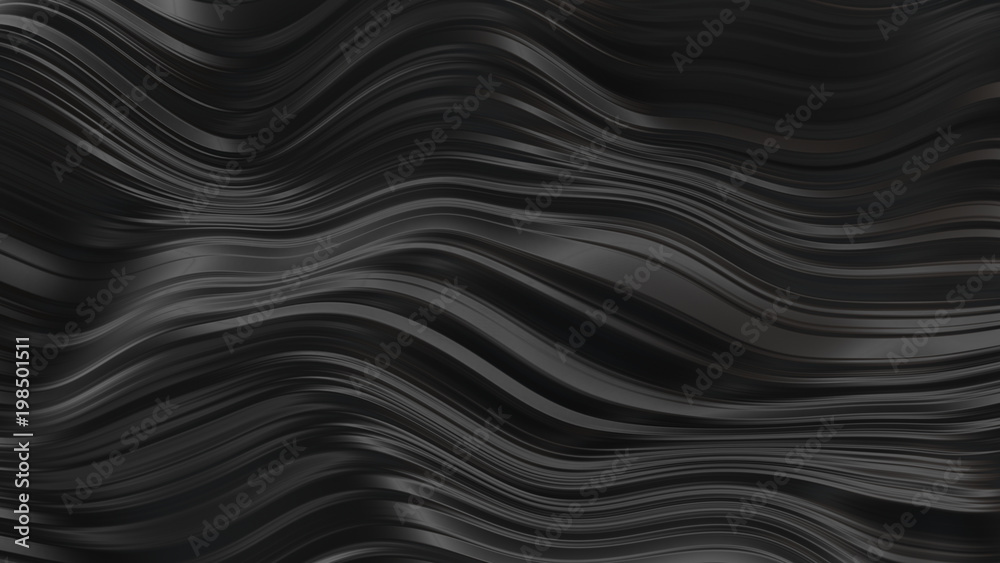 Abstract black rubber waves Abstract black rubber waves