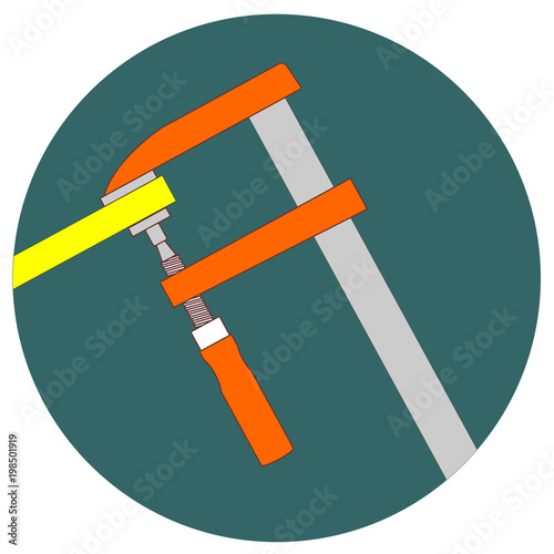 Clamp, tool, work icon vector eps 10