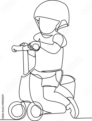child riding a bicycle
