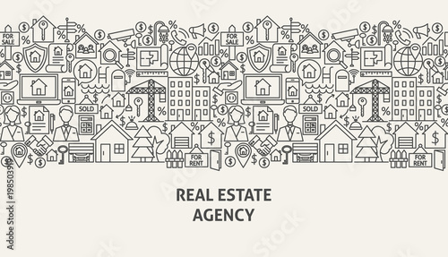 Real Estate Agency Banner Concept