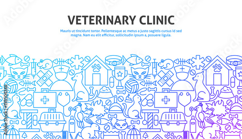 Fototapeta Naklejka Na Ścianę i Meble -  Veterinary Clinic Concept