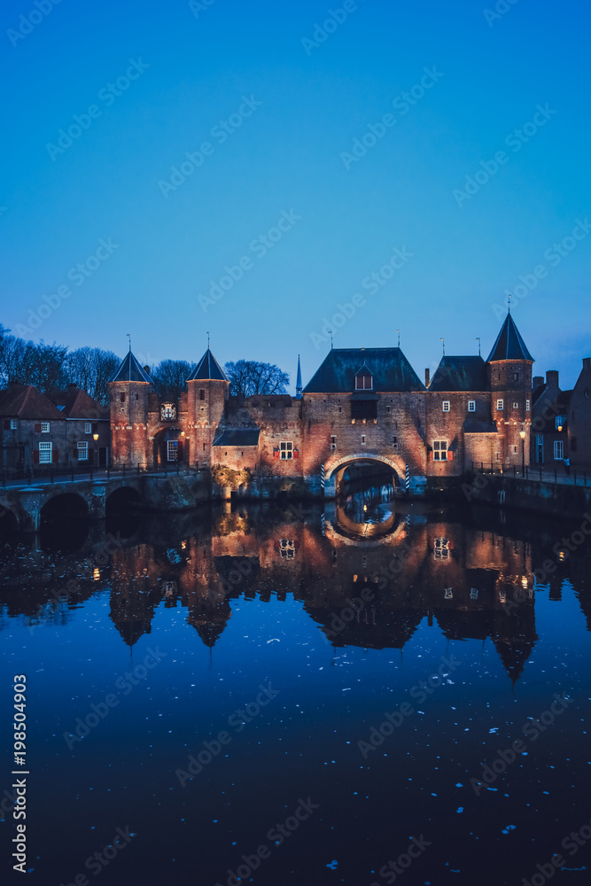 Ancient Castle in the Evening, Amersfoort, Netherlands