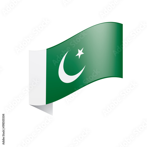 Pakistan flag, vector illustration