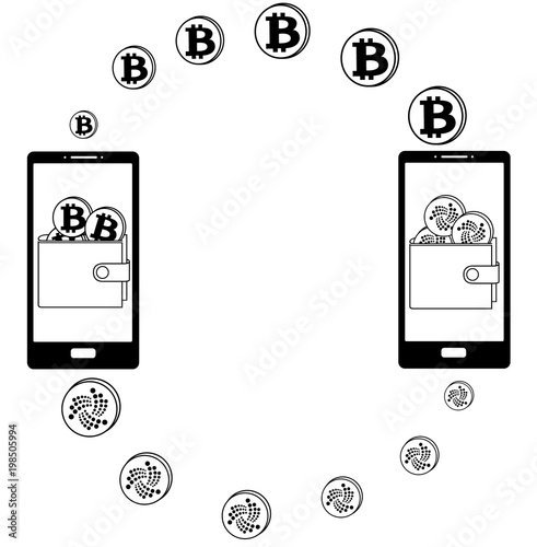 exchange between bitcoin and iota in the phone