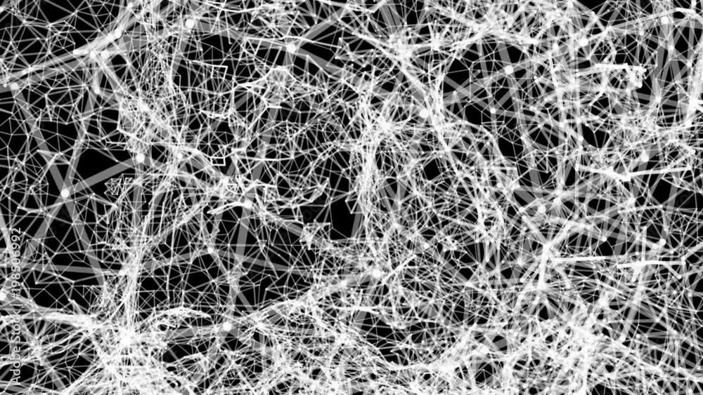 Digital artificial intelligence of the brain from polygons on black background Digital artificial intelligence of the brain from polygons on black background