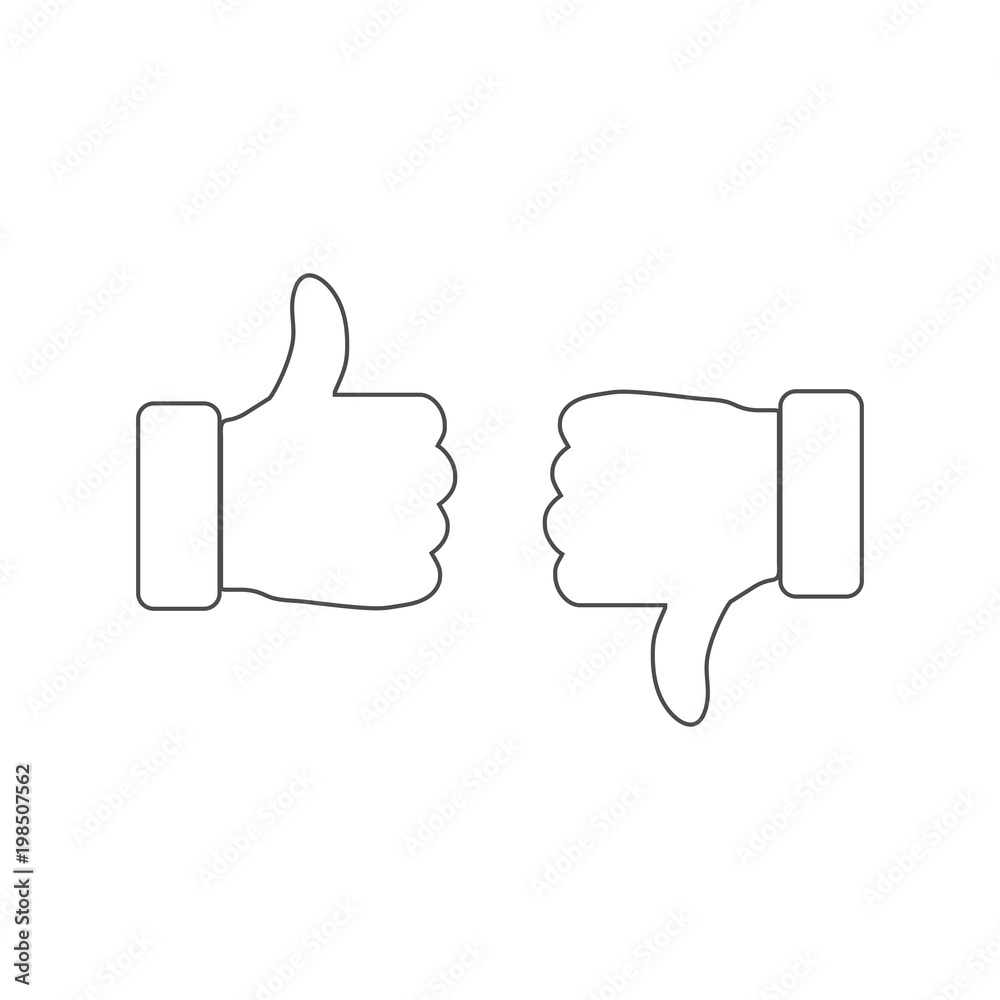 Like icon. Flat design. vector illustration. Like icon. Flat design. vector illustration.