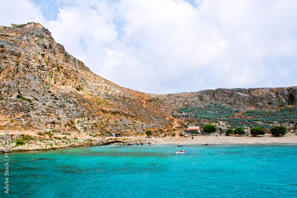 Splendida isola di Gramvousa, mare azzurro cristallino - Grecia Splendida isola di Gramvousa, mare azzurro cristallino - Grecia