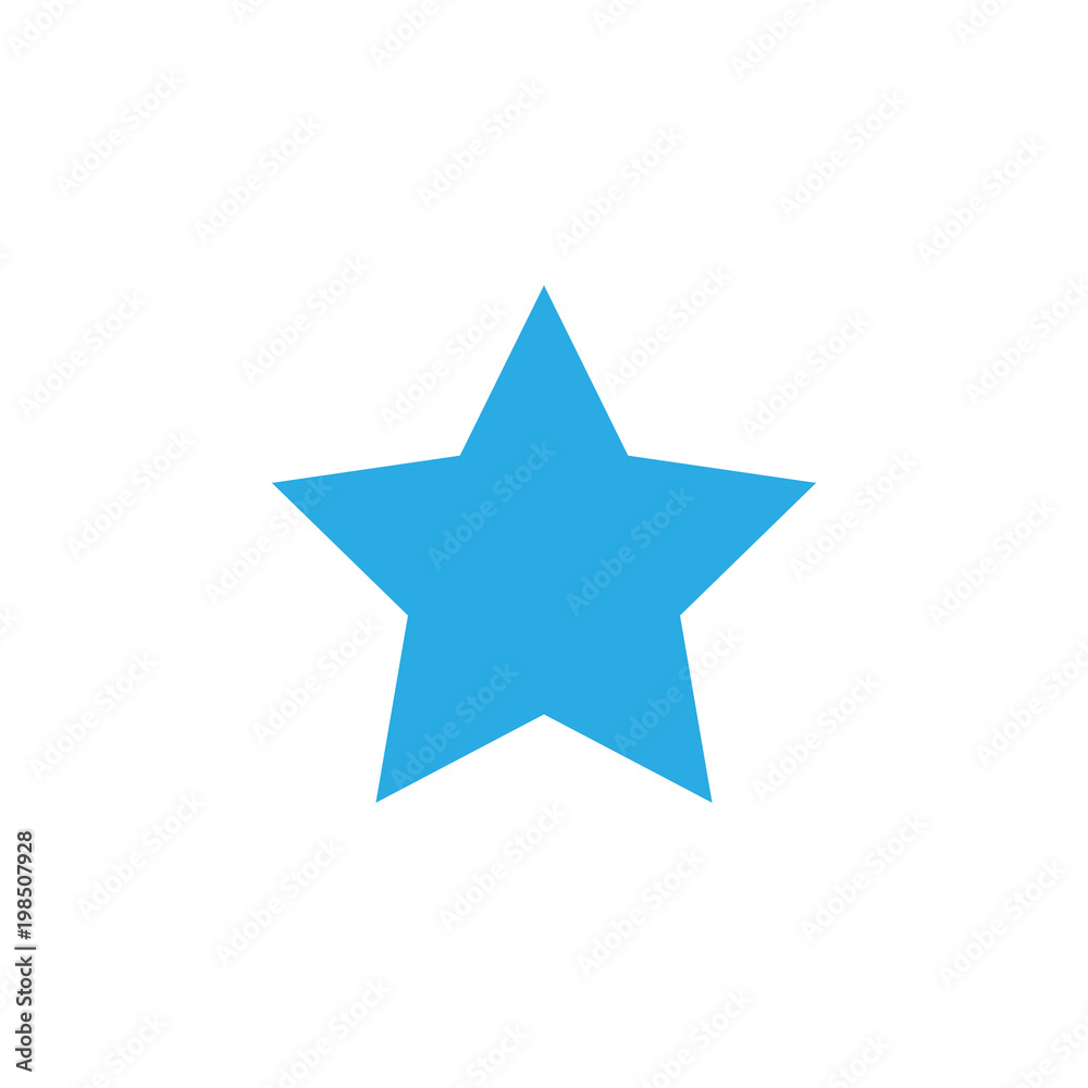 Star icon. Vector illustration, flat design. Star icon. Vector illustration, flat design.