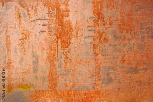 old rusty metal wall background texture 