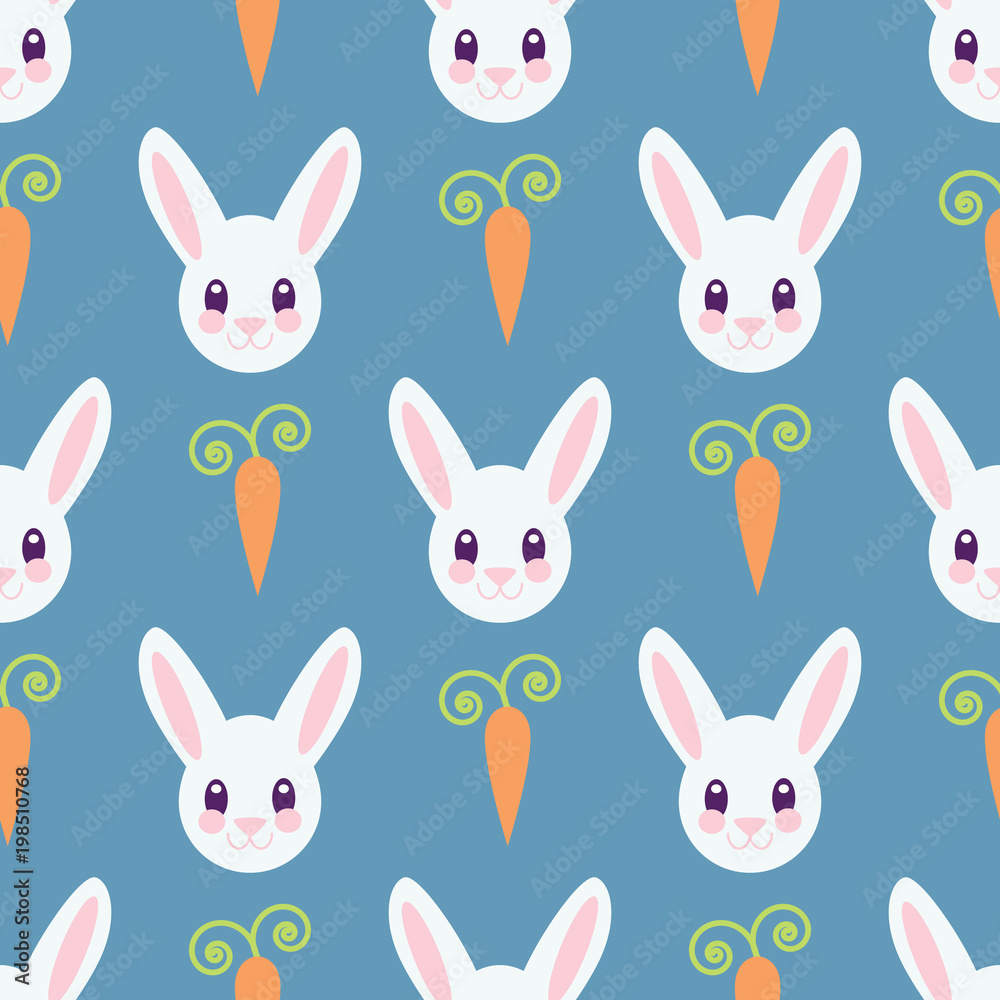 Blue Easter seamless pattern Blue Easter seamless pattern