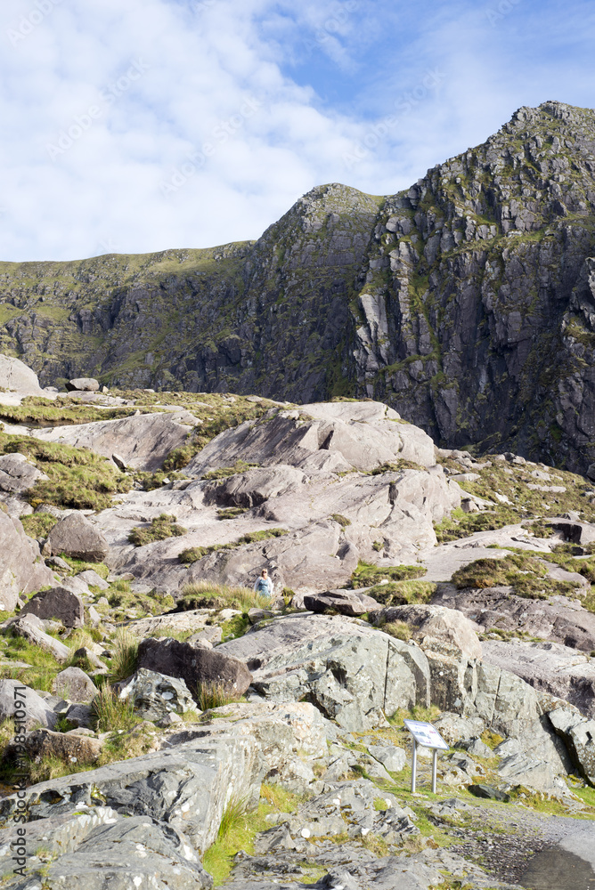 woman among the mountains in the ring of kerry woman among the mountains in the ring of kerry