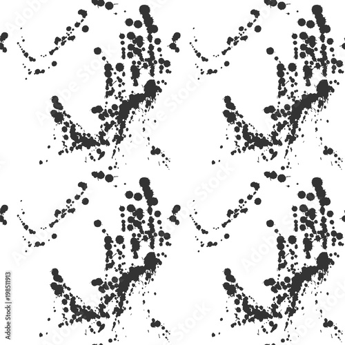 Abstract paint splashes and blots pattern.