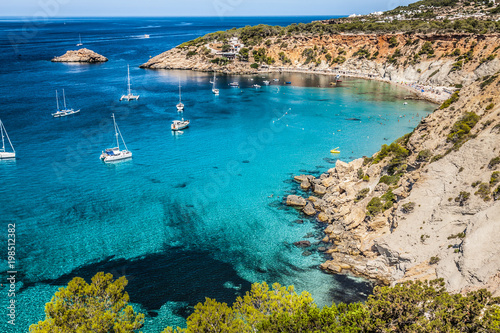 Fotografija Es vedra island of Ibiza  Cala d Hort in Balearic islands