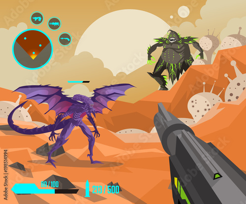 fps first person shooter videogame rifle