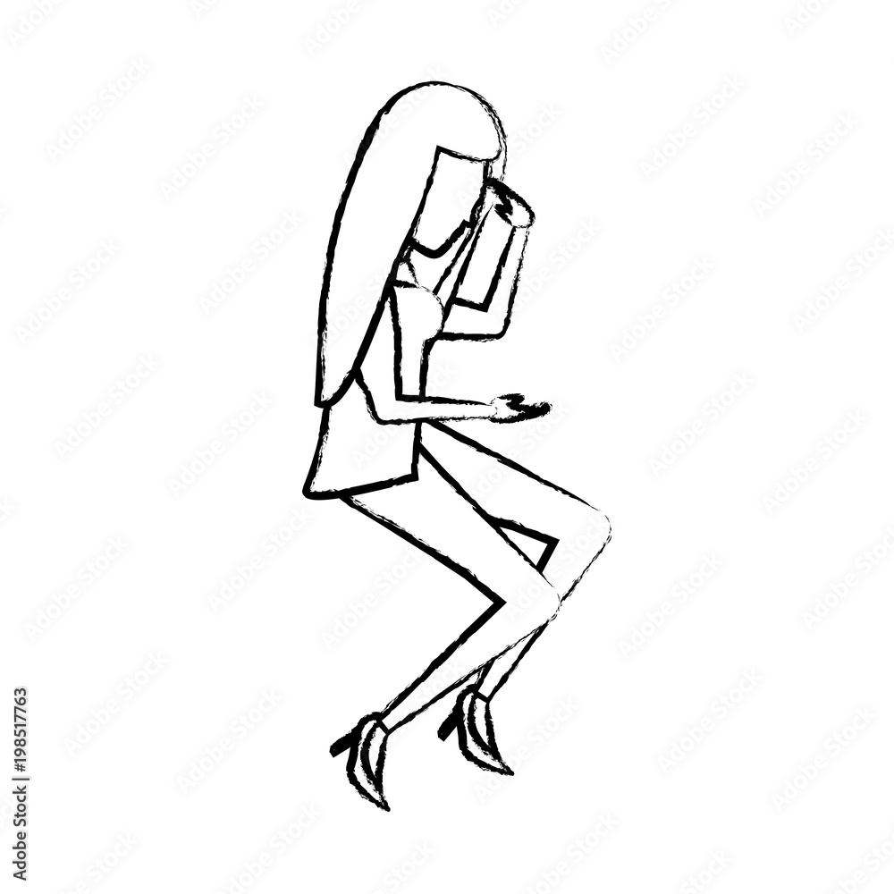 businesswoman thinking design businesswoman thinking design