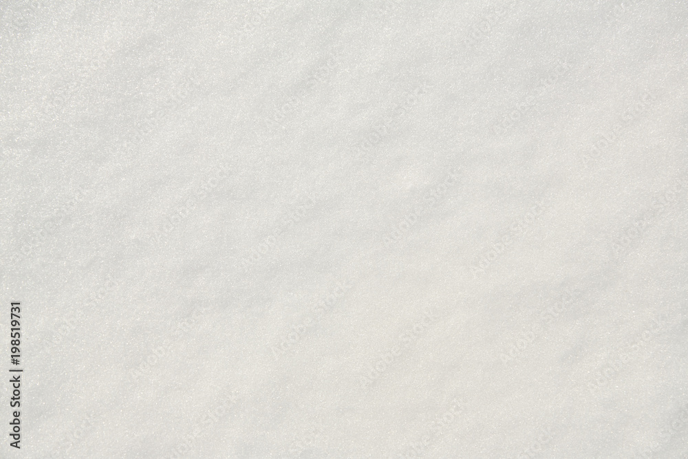 Fototapeta premium white even sparkling snow. texture uniform background. top view