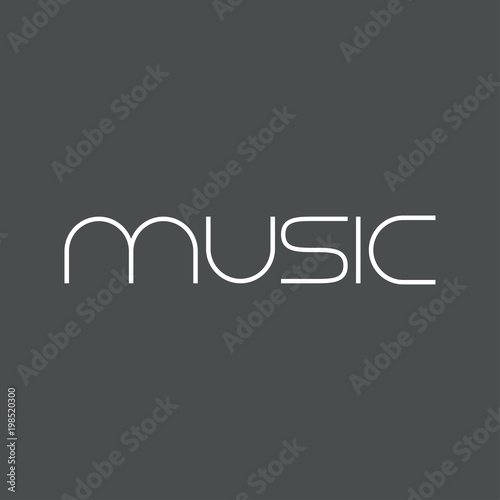 Logotipo MUSIC en color blanco