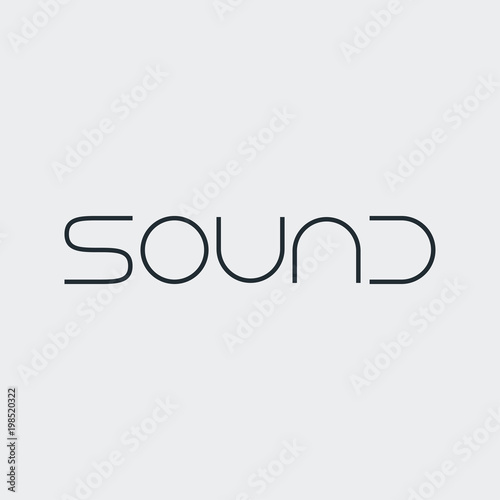 Logotipo SOUND en fondo gris