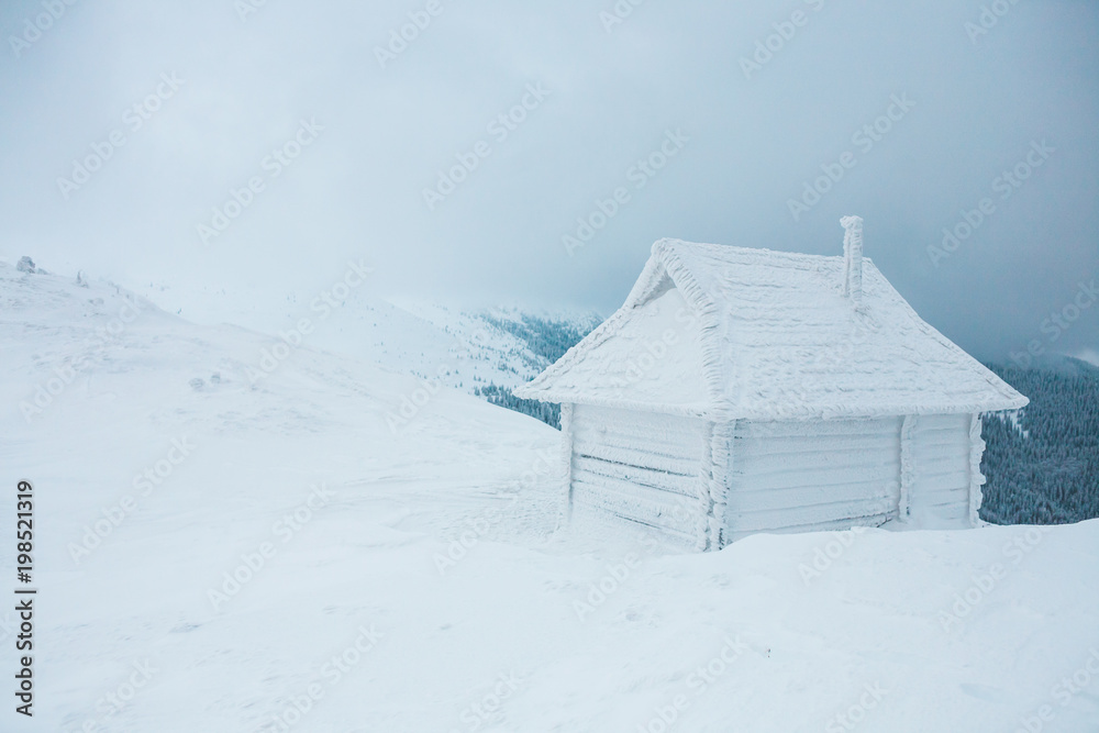 House in the mountains. House in the mountains.