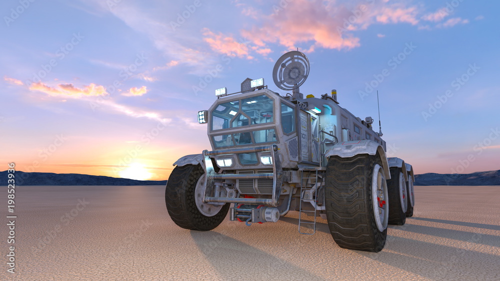 Fototapeta premium 惑星探査車