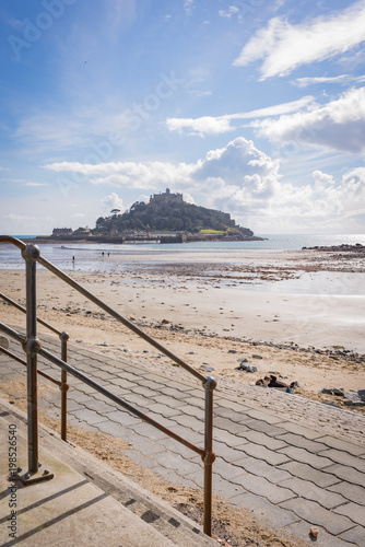 Steps to St Michaels Mount in Cornwall