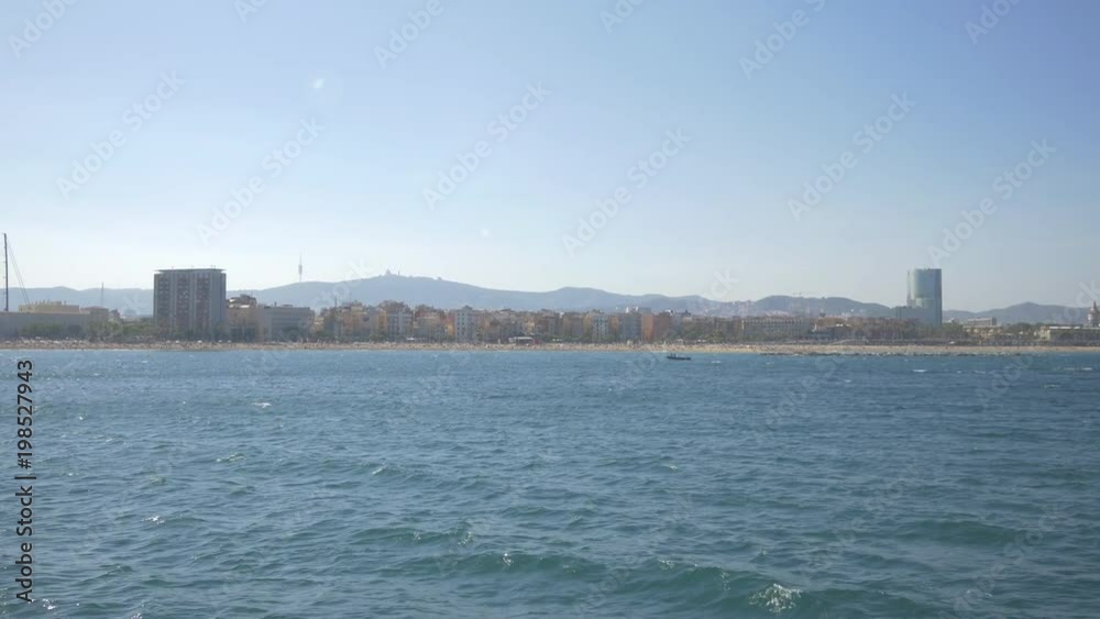 The seafront of Barcelona The seafront of Barcelona