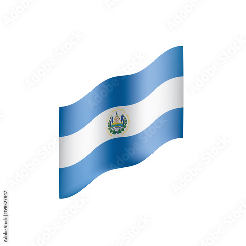 Salvador flag, vector illustration