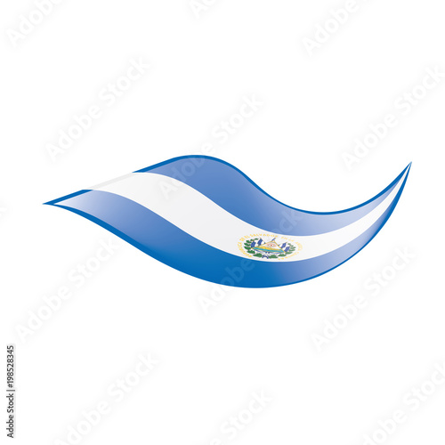 Salvador flag, vector illustration