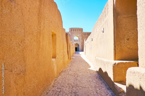 The medieval streets of Rayen Fortress photo