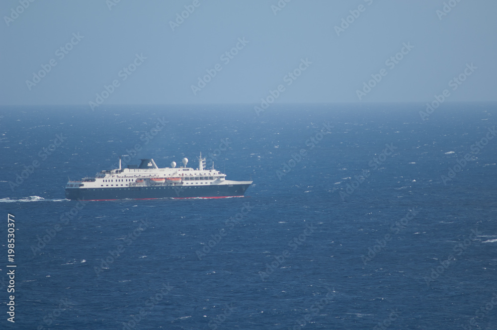 Ship. Atlantic Ocean. El Hierro. Canary Islands. Spain.