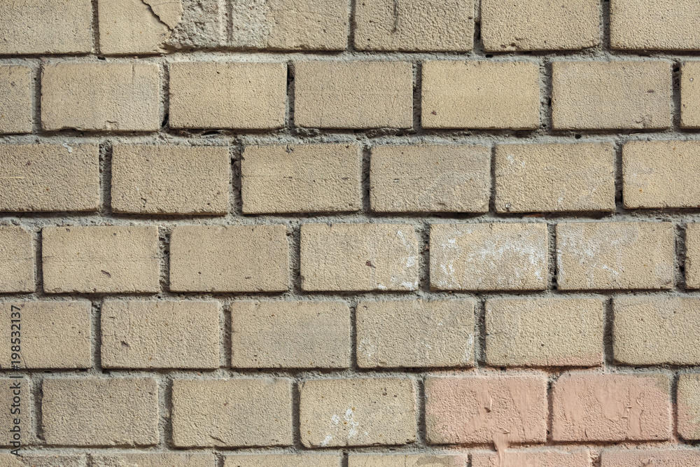 Wall from yellow bricks Wall from yellow bricks