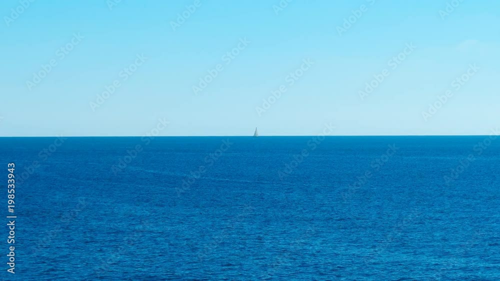 A sailboat in the sea. Spain. A sailboat in the sea. Spain.