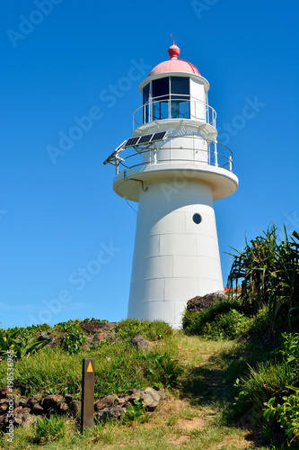 Lighthouse dating from 1884 at Double Island Point in Great Sandy National Park in Australia. photo