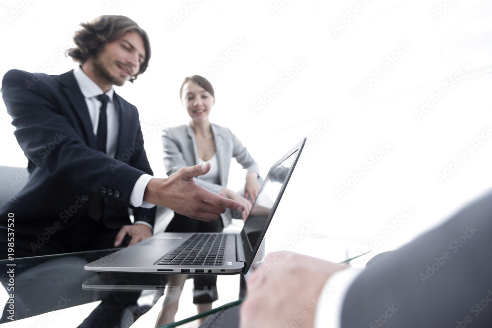 business team working at a Desk