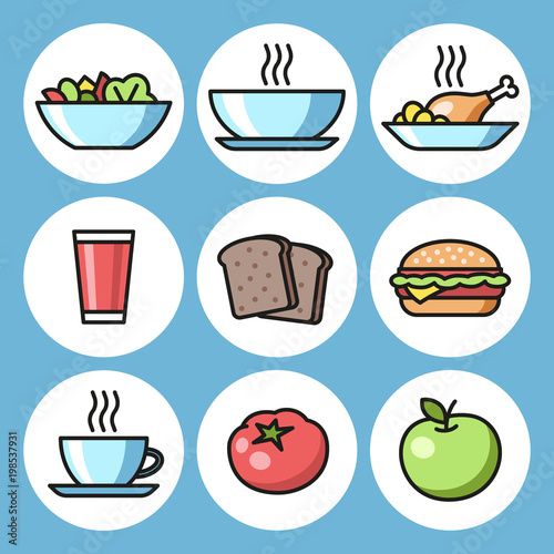 lunch icons