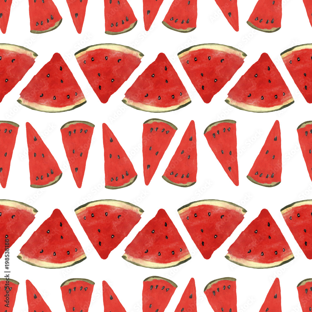 Watermelon watercolor pattern Watermelon watercolor pattern
