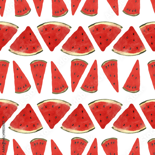Watermelon watercolor pattern