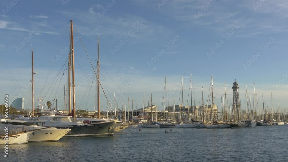 Boats in the port Boats in the port