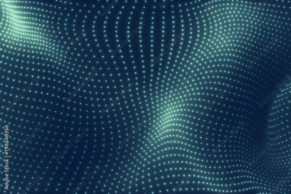 Abstract blue cg wave texture with glowing defocused particles. Cyber or technology digital landscape background. 3d rendering Abstract blue cg wave texture with glowing defocused particles. Cyber or technology digital landscape background. 3d rendering