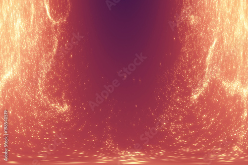 Gold bokeh or glitter vintage defocused  lights. Abstract background
