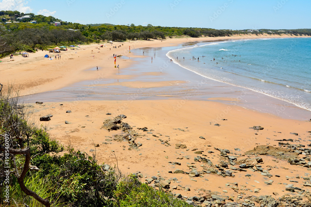 Main Beach in Agnes Water, Australia.