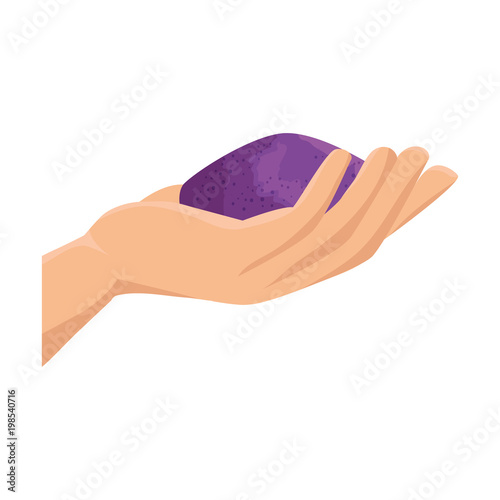 hand with powder holy celebration